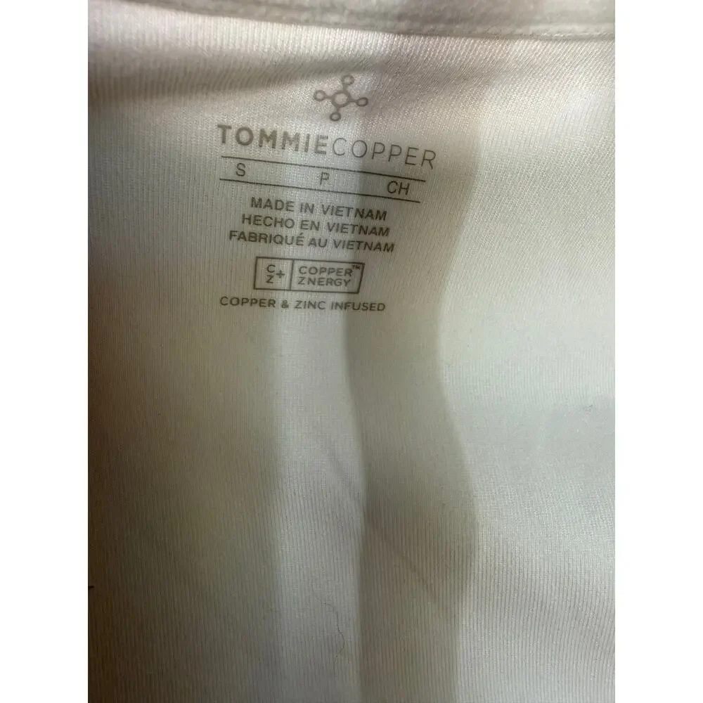Tommie Copper Full Back Support Compression Shirt Women's S Zip Posture Top
